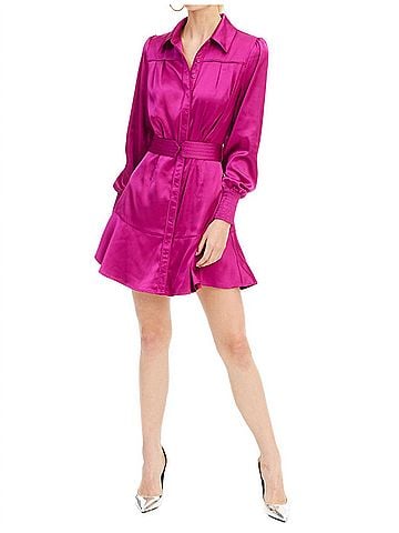 Allison Dylan Mini Dress in Berry (view 2)