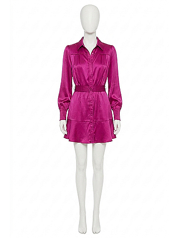 Allison Dylan Mini Dress in Berry (view 1)