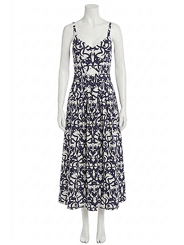 Allison Natalie Midi Dress in Damask (view 1)