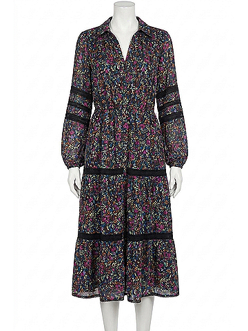 Allison Lulu Midi Dress in Ditsy Floral (view 1)