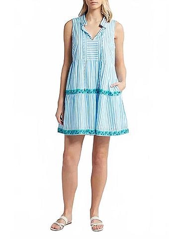 Tommy Bahama Marina Isle Short Dress in Glass Bead Blue (view 2)