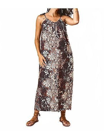 Hatch The Zahara Linen Maxi Dress in Isla Floral (view 2)
