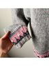 Northern Reflections 100% Wool Floral Gray Pink Wool Cardigan Size M - photo 7