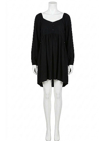 Umgee Sweetheart Babydoll Dress in Black (view 1)