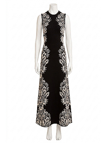 Ulla Johnson Liana Jacquard Dress in Noir (view 1)