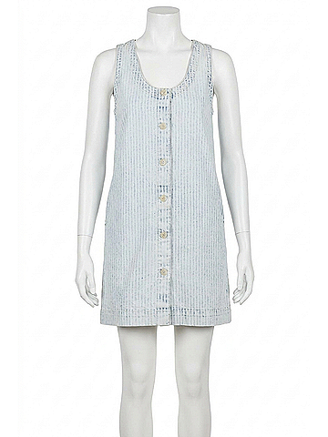 Faherty Topsail Denim Malibu Dress in Breakwater Stripe (view 1)