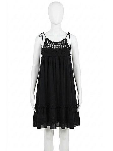 Cleobella Gia Mini Dress in Black (view 1)