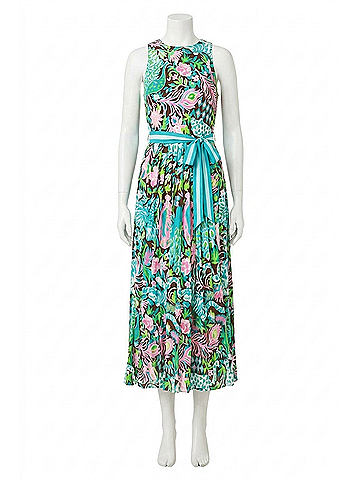 Lilly Pulitzer Gracyn Midi Dress in Multi Royal Zoo Engineered Knit (view 1)