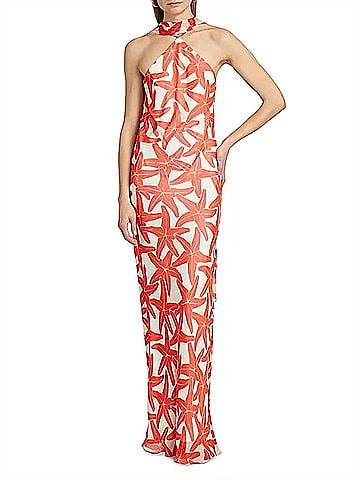 Amanda Uprichard Santorelli Dress in Starfish Print (view 2)