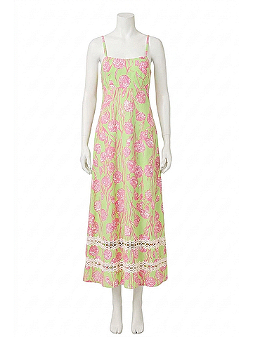Lilly Pulitzer Haliey Midi Dress in Pistachio Macaron Alina (view 1)