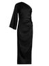 Veronica Beard Solid Black Patsy One Shoulder Neckline Dress in Black Size 6 - photo 1