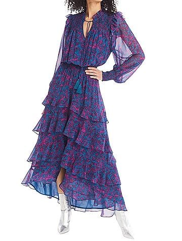 Allison Joleen Maxi Dress in Botanical Swirl (view 2)