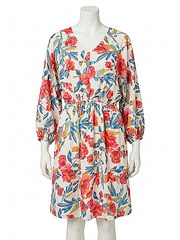 Andree by UNIT Made For You Floral Dress in Ivory Multi (view 1)