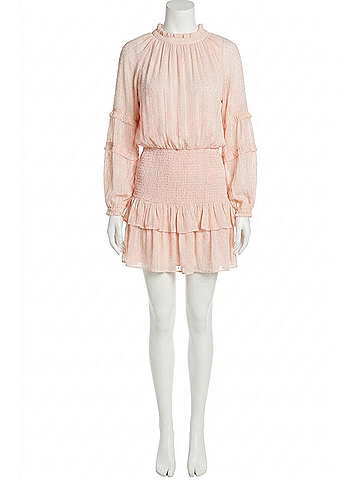 Allison Pixie Mini Dress in Blush (view 1)