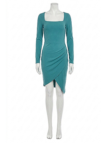 Susana Monaco Wrap Bottom Dress in Blue Spruce (view 1)