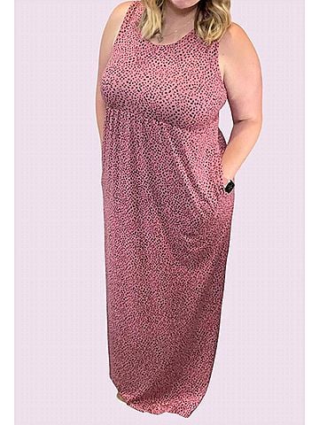 Michelle Mae Maxi Dress in Pink Dot (view 2)