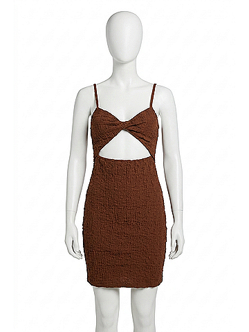Billabong Flower Hour Bodycon Dress in Toasted Coconut (view 1)