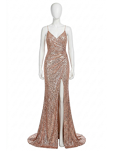 Clarisse Evening Gown in Rose Pink (view 1)