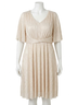 Gilli Solid White Metallic Dress - Plus in Ivory Size 0X - photo 1