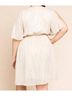 Gilli Solid White Metallic Dress - Plus in Ivory Size 0X - photo 3