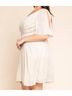 Gilli Solid White Metallic Dress - Plus in Ivory Size 0X - photo 4