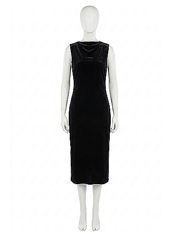 Project Social T Heading Out Velvet Dress in Black (view 1)
