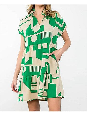 THML Leslie Midi Dress in Cream (view 2)