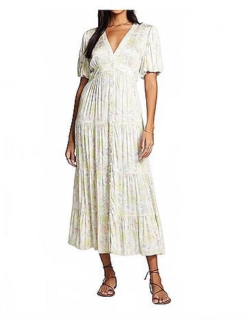 Saltwater LUXE Leona Maxi Dress in Vanilla (view 2)