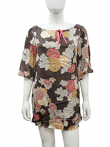 Hale Bob Women's Printed Silk Dress in Tl19 (view 1)