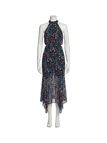 Saloni Lila Dress in Flori Midnight (view 1)
