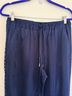 Wildfang 100% Polyester 24% Rayon 2% Spandex 95% Polyester 5% Spandex Solid Blue Casual Pants Size M - photo 4
