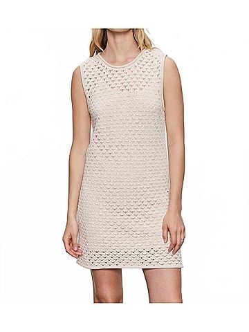 Sanctuary Crochet Dress in Eco Natural (view 2)
