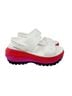 Crocs White Pink Red Sandals Size 9 - photo 1