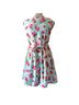Express 100% Rayon Floral Pink Blue Romper Size 2 - photo 2