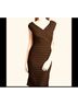 Tadashi Solid Brown Cocktail Dress Size M - photo 4