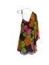 Milly 100% Silk Floral Multi Color Cocktail Dress Size 8 - photo 2