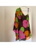Milly 100% Silk Floral Multi Color Cocktail Dress Size 8 - photo 4