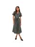 Tuckernuck 100% Polyester 3% Spandex 97% Polyester Floral Green Multi Color Casual Dress Size S - photo 1