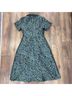 Tuckernuck 100% Polyester 3% Spandex 97% Polyester Floral Green Multi Color Casual Dress Size S - photo 5