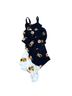 A.L.C. 100% Silk Floral Black White Cocktail Dress Size 4 - photo 2