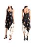 A.L.C. 100% Silk Floral Black White Cocktail Dress Size 4 - photo 1