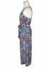 LOFT The Original 100% Viscose 100% Rayon Tie-dye Brown Blue Jumpsuit Size M - photo 5