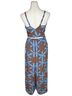 LOFT The Original 100% Viscose 100% Rayon Tie-dye Brown Blue Jumpsuit Size M - photo 3
