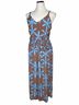 LOFT The Original 100% Viscose 100% Rayon Tie-dye Brown Blue Jumpsuit Size M - photo 4