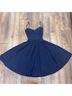 Stop Staring! Polka Dots Blue White Casual Dress Size XS - photo 4