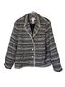 Draper's & Damon's 97% Polyester 3% Metallic Fiber 100% Polyester Print Black Gray Blazer Size XL - photo 1