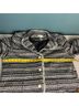 Draper's & Damon's 97% Polyester 3% Metallic Fiber 100% Polyester Print Black Gray Blazer Size XL - photo 6