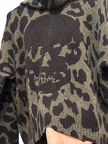 Skull Cashmere Pullover Hoodie (view 2)