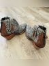 Ariat Snake Print Gray Brown Ankle Boots Size 8 - photo 6