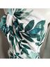 Lulus 100% Rayon Tropical White Green Casual Dress Size XS - photo 5